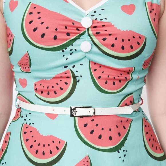 🍉 Lady Vintage Watermelon Dress – Size 18 – NWT! 🍉 - Picture 2 of 6